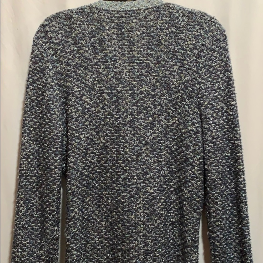 SIGRID OLSEN tweed cardigan SZ M/P gray - Picture 6 of 7